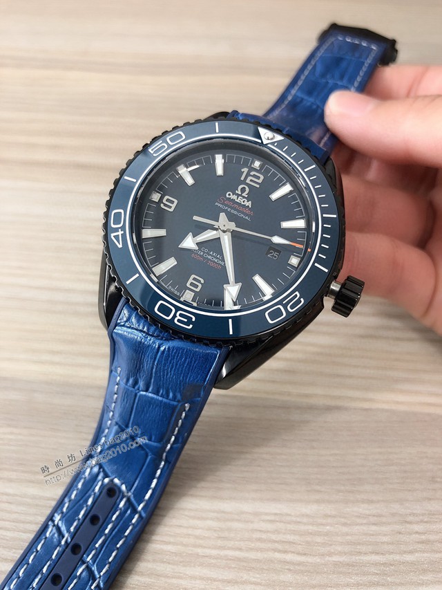 歐米茄高端手錶 OMEGA複刻海馬海洋宇宙600米三針男士腕表  gjs1958